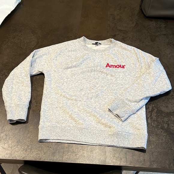 J. Crew Gray Melange Amour  Sweatshirt.  XS - Picture 2 of 10